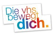 Logo vhs - Die vhs bewegt dich.