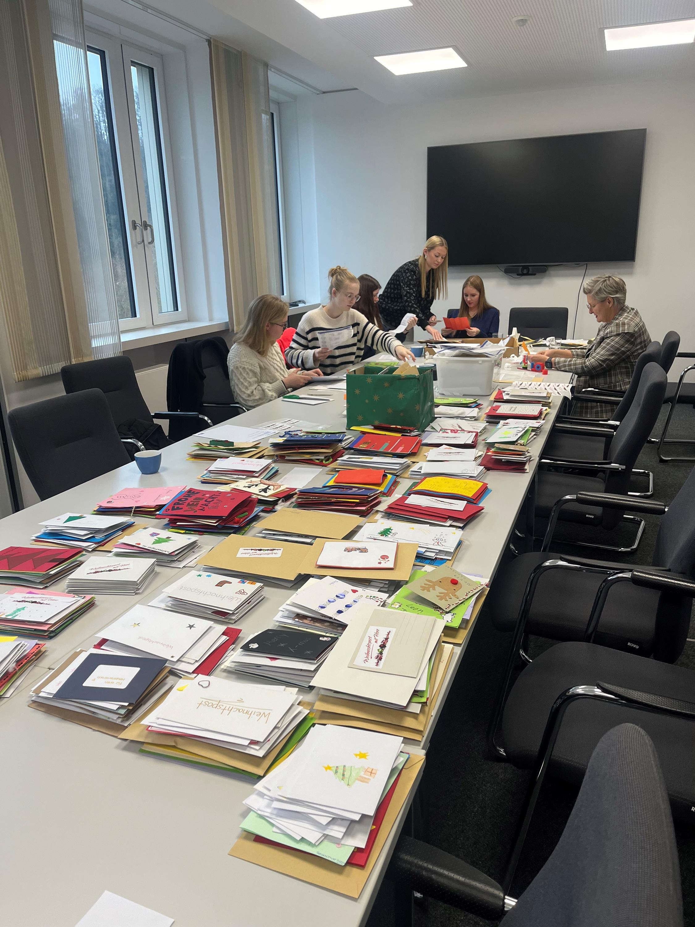 Das Weihnachtspostamt in Aktion