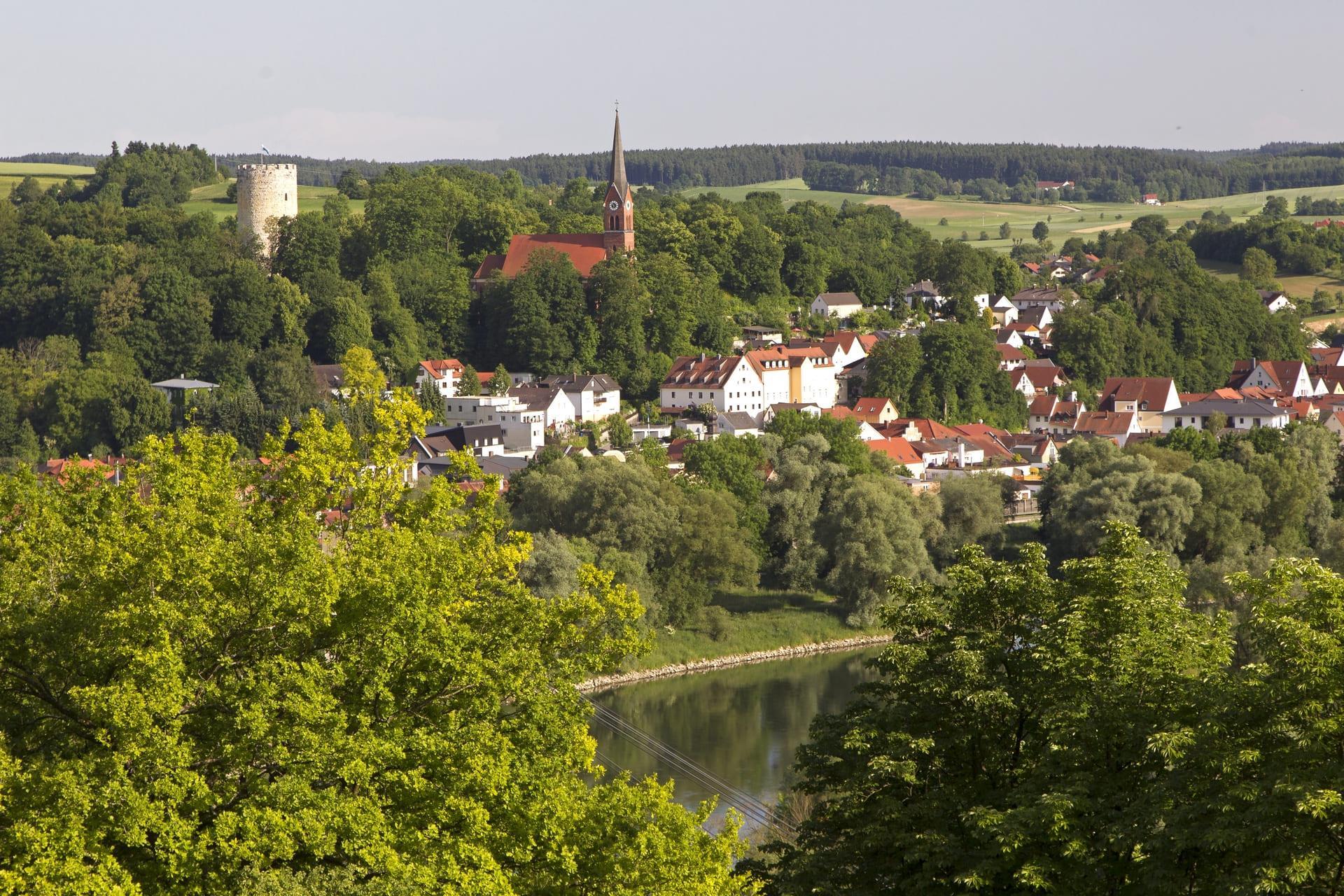 Blick auf Bad Abbach