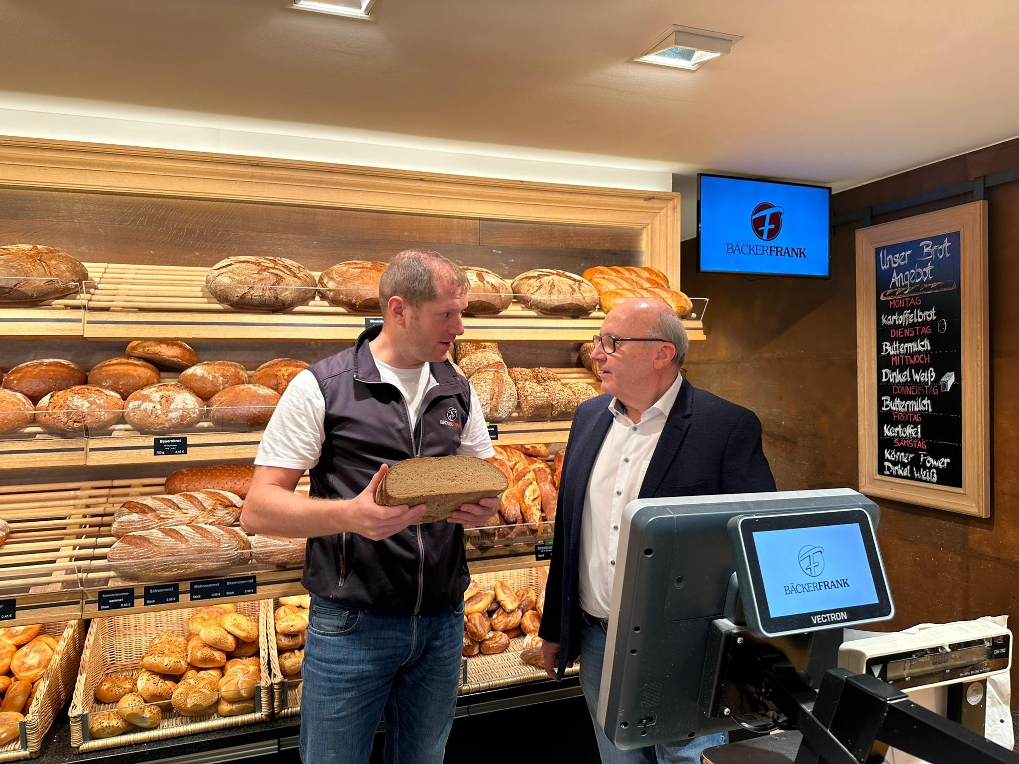 Betriebsbesuch bei der Bäckerei Frank