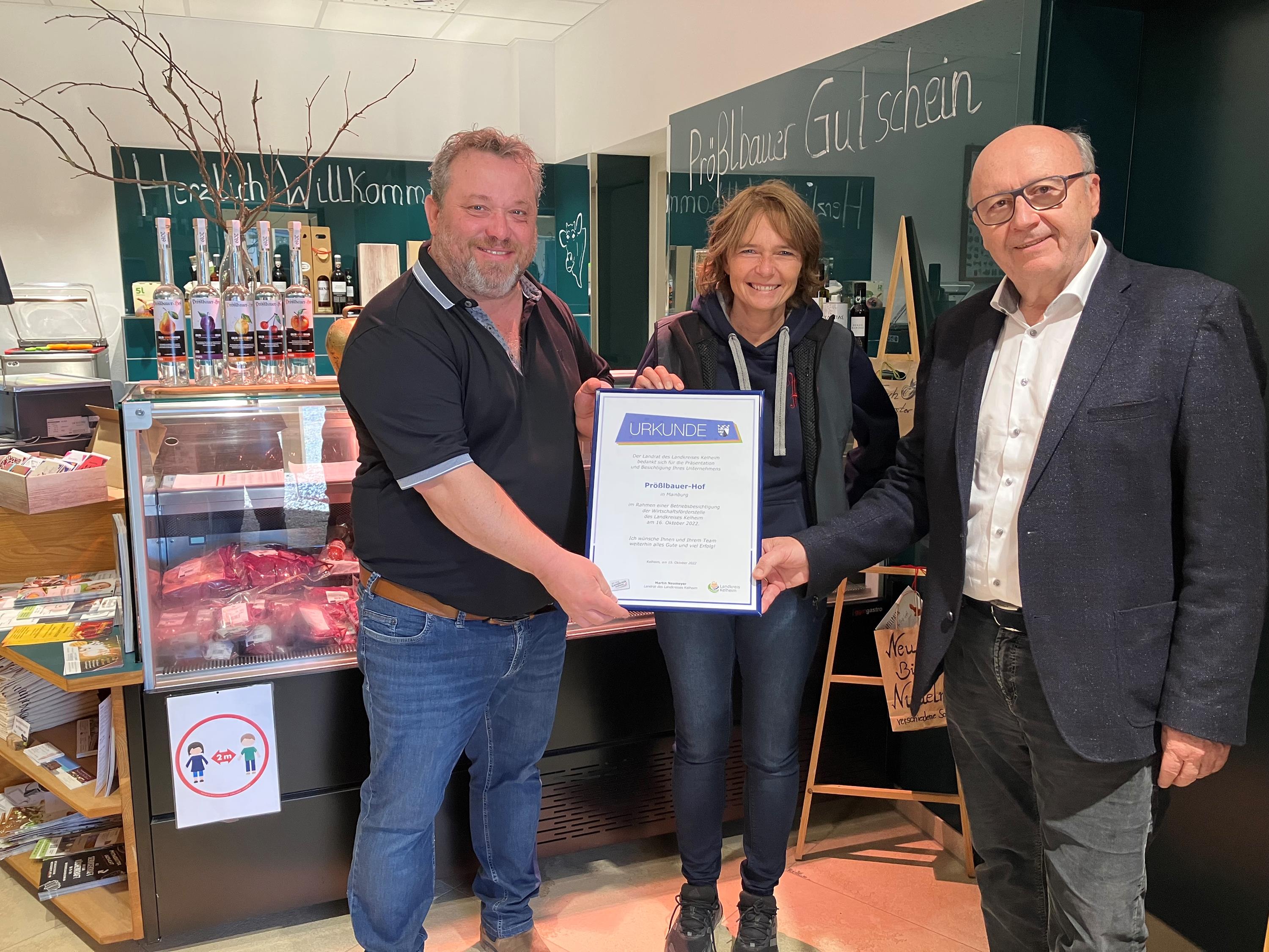 Betriebsbesuch beim Prößlbauer-Hof