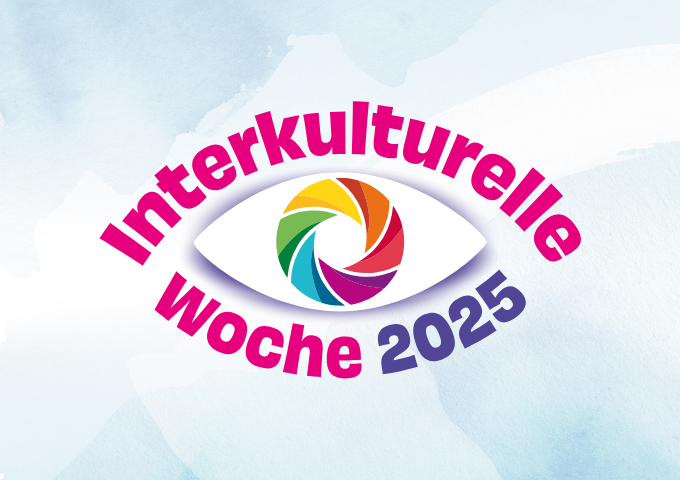 Das Logo der Interkulturellen Wochen zeigt ein offenes Auge