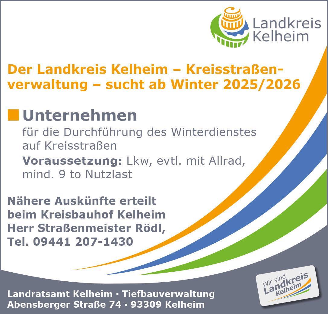 Ausschreibung für die Durchführung des Winterdienstes 2025/2026