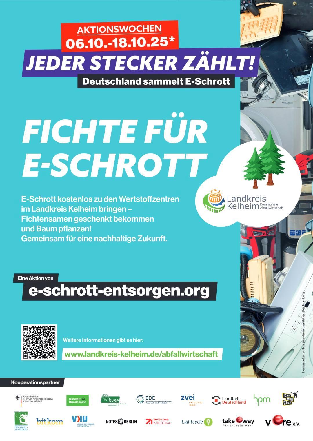 Plakat der Aktion Fichte für E-Schrott