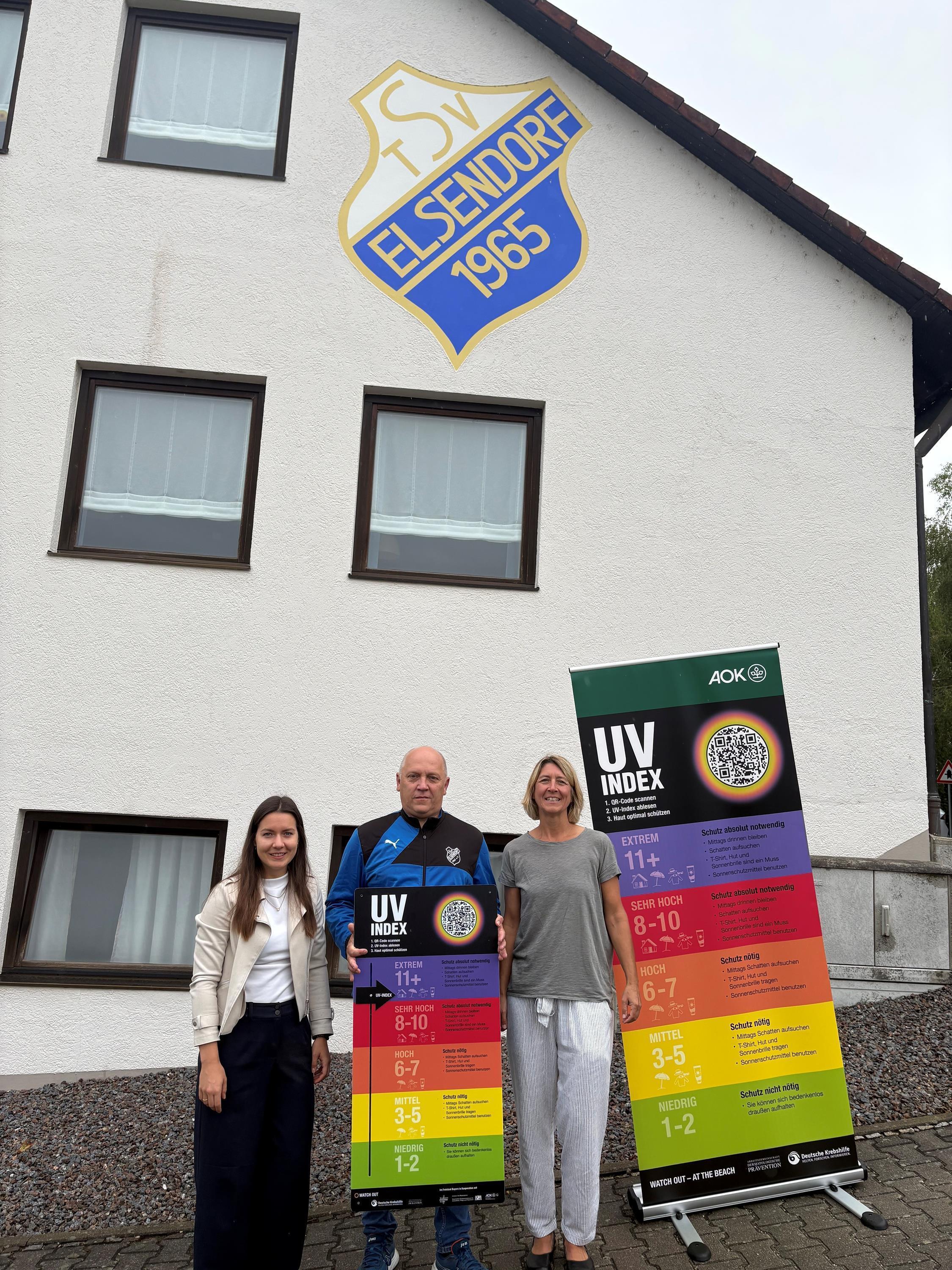 UV-Index-Tafel für den TSV Elsendorf 